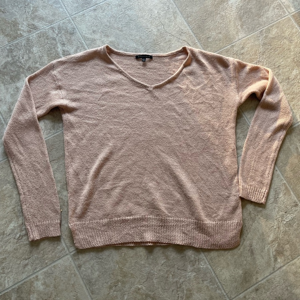 Staccato Blush V-neck Sweater